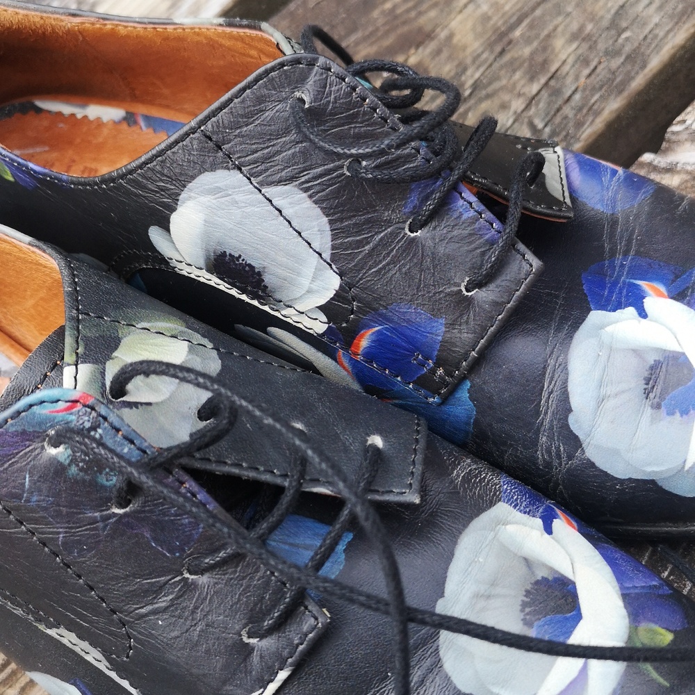 Minimarket flowered leather shoes - Picture 15 of 15